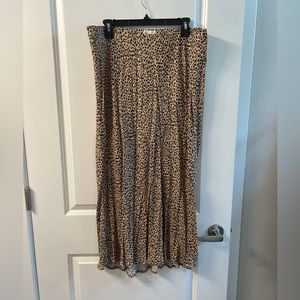 So midi cheetah shift skirt